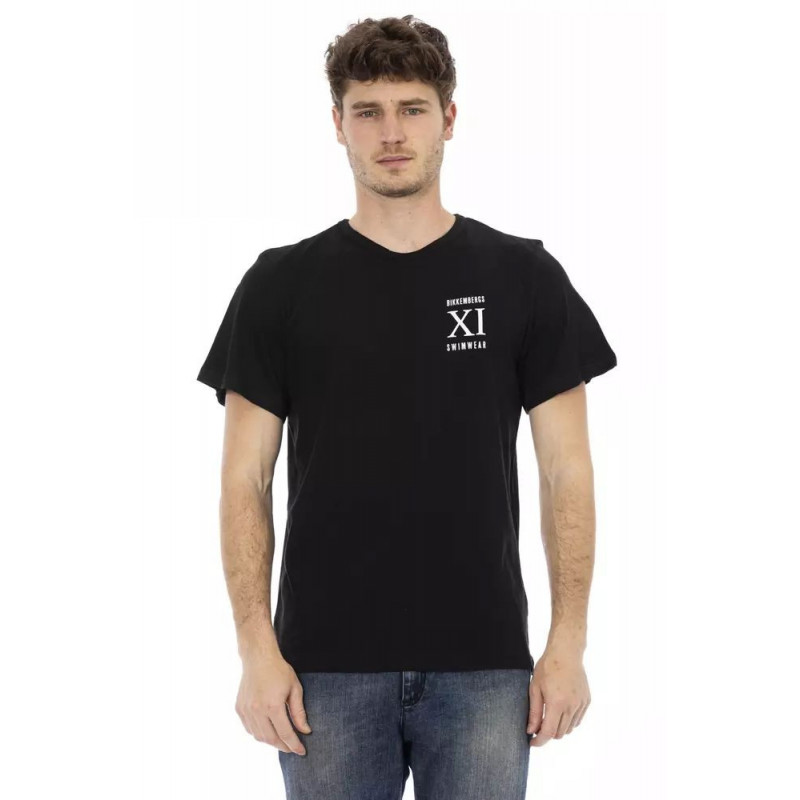 Maglietta in cotone nero - S
