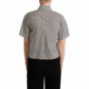 Camicia in cotone a righe bianche nere - IT46-XL