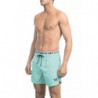 Costume da bagno in poliestere azzurro - XXL