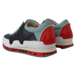 Sneakers basse sportive in pelle multicolor - EU40/US7