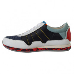 Sneakers basse sportive in pelle multicolor - EU40/US7