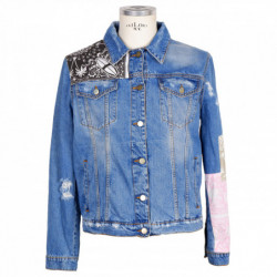 Giacca in cotone blu - S