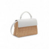 Borsa Tote Jitney Off-White in Paglia e Pelle - WOMEN