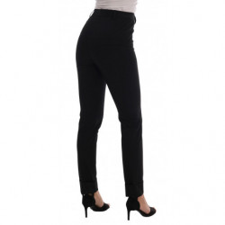 Pantaloni leggings elasticizzati neri - IT38-XS