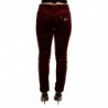 Pantaloni skinny in velluto rosso bordeaux - IT36 - XS