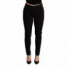 Jeans pantaloni elasticizzati cotone denim skinny nero - IT38-XS