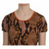 T-shirt a maniche corte con stampa pelle di serpente - IT44 - M