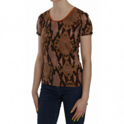T-shirt a maniche corte con stampa pelle di serpente - IT44 - M