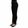 Jeans pantaloni elasticizzati cotone denim skinny nero - IT38-XS