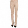 Pantaloni skinny formali a vita bassa color crema - IT38-XS