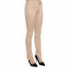 Pantaloni skinny formali a vita bassa color crema - IT38-XS