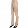 Pantaloni skinny formali a vita bassa color crema - IT38-XS