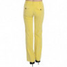 Pantaloni dritti a vita media in velluto a coste giallo - IT46-XL