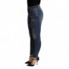 Pantaloni jeans skinny in cotone elasticizzato blu - IT36 - XS