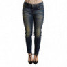 Jeans skinny in cotone elasticizzato blu scuro - IT40-S