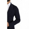 Blazer cappotto doppiopetto punteggiato blu scuro - IT44 - XS