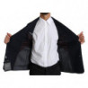 Blazer cappotto doppiopetto punteggiato blu scuro - IT44 - XS