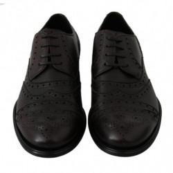 Scarpe eleganti derby brogue in pelle marrone - EU39/US6