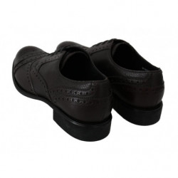 Scarpe eleganti derby brogue in pelle marrone - EU39/US6