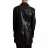 Giacca in pelle nera doppiopetto - IT40-S