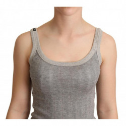 T-shirt Canotta Canotta in Cotone Modal di Colore Grigio - IT38-XS