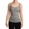 T-shirt Canotta Canotta in Cotone Modal di Colore Grigio - IT46-XL