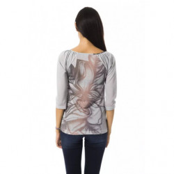 Top e T-shirt in viscosa grigia - S