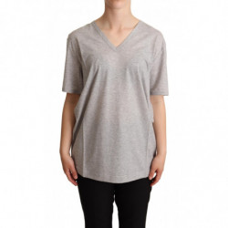 T-shirt con scollo a V in...