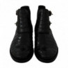Scarpe derby in pelle di coccodrillo nere - EU39/US6