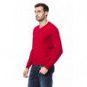 Maglione in lana merino rossa - L