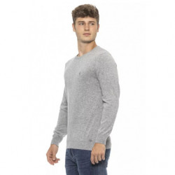 Maglione in lana argento - L