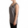 T-shirt grigia senza maniche con scollo tondo - IT38-XS