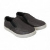Mocassini da uomo Caiman piatti in pelle grigia - EU39/US6