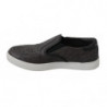 Mocassini da uomo Caiman piatti in pelle grigia - EU39/US6