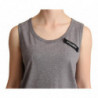 T-shirt grigia senza maniche con scollo tondo - IT38-XS