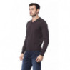 Maglione in lana merino marrone - 4XL
