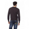 Maglione in lana merino marrone - 4XL
