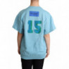 T-shirt blu con maglione con carta Regina di cuori - IT38-XS