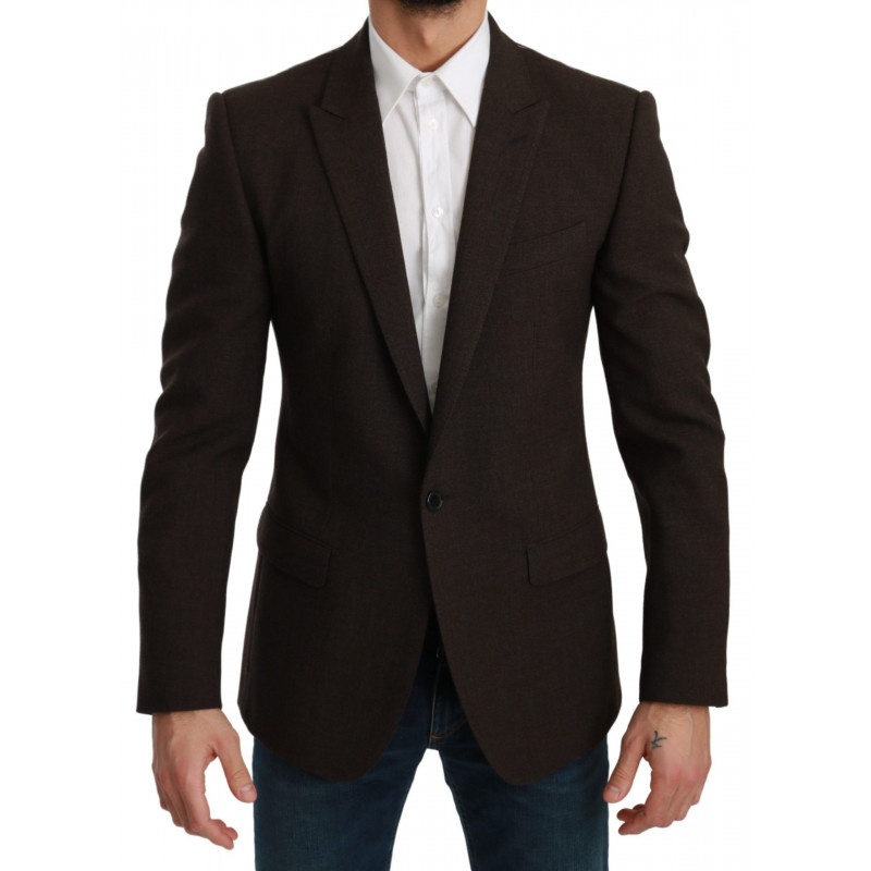 Giacca cappotto slim fit marrone Blazer MARTINI - IT48 - M