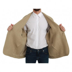 Cappotto giacca beige Cappotto blazer in iuta 100%. - IT48 - L