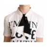T-shirt bianca con colletto ascot in misto cotone e seta - IT36 - XS