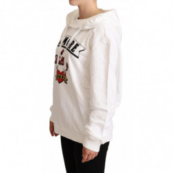 Maglione pullover con cappuccio L'Amore bianco - IT36-XXS