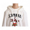 Maglione pullover con cappuccio L'Amore bianco - IT36-XXS