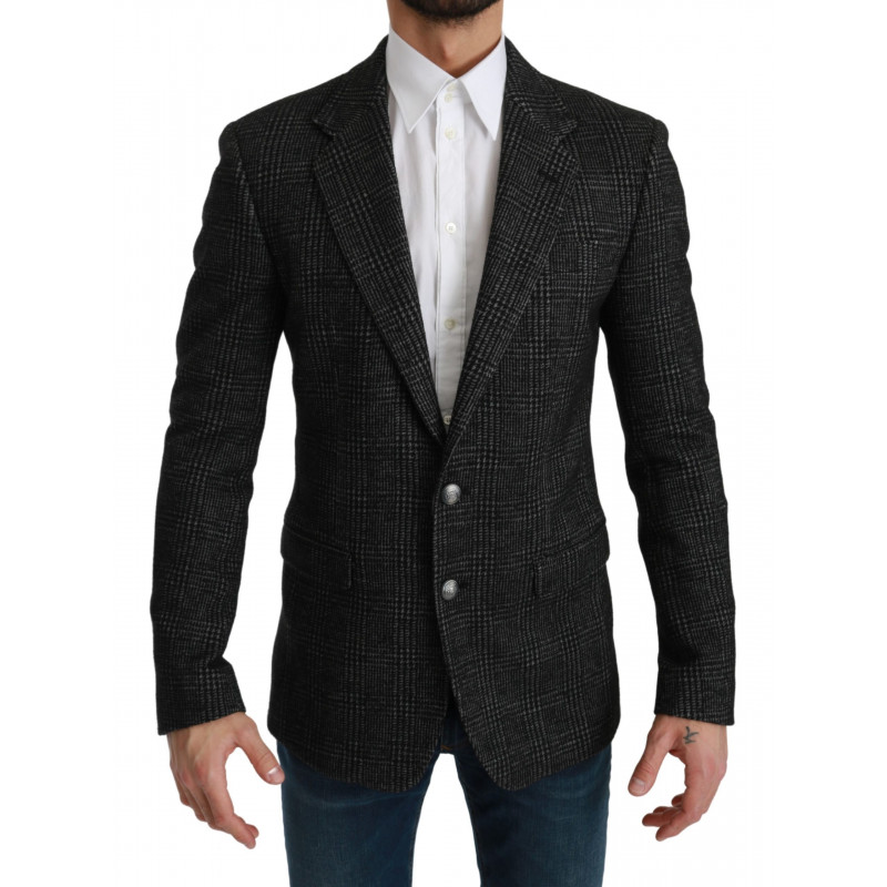 Blazer da giacca slim fit a quadri scozzesi grigi - IT46 - S