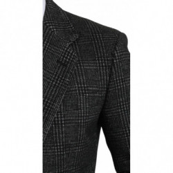 Blazer da giacca slim fit a quadri scozzesi grigi - IT46 - S