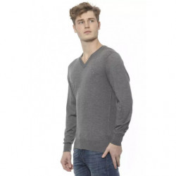 Maglione in cashmere grigio - XL