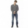 Maglione in cashmere grigio - 3XL