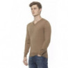 Maglione in cashmere beige - XL