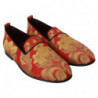 Mocassini con pantofole in broccato oro rosso - EU40/US7
