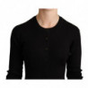 Maglione cardigan abbottonato in cashmere nero - IT48-XXL